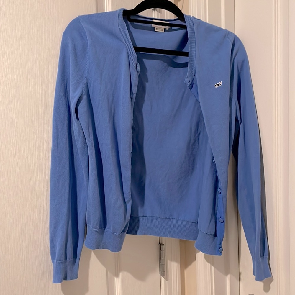 Vineyard Vines Blue Cotton Cardigan
